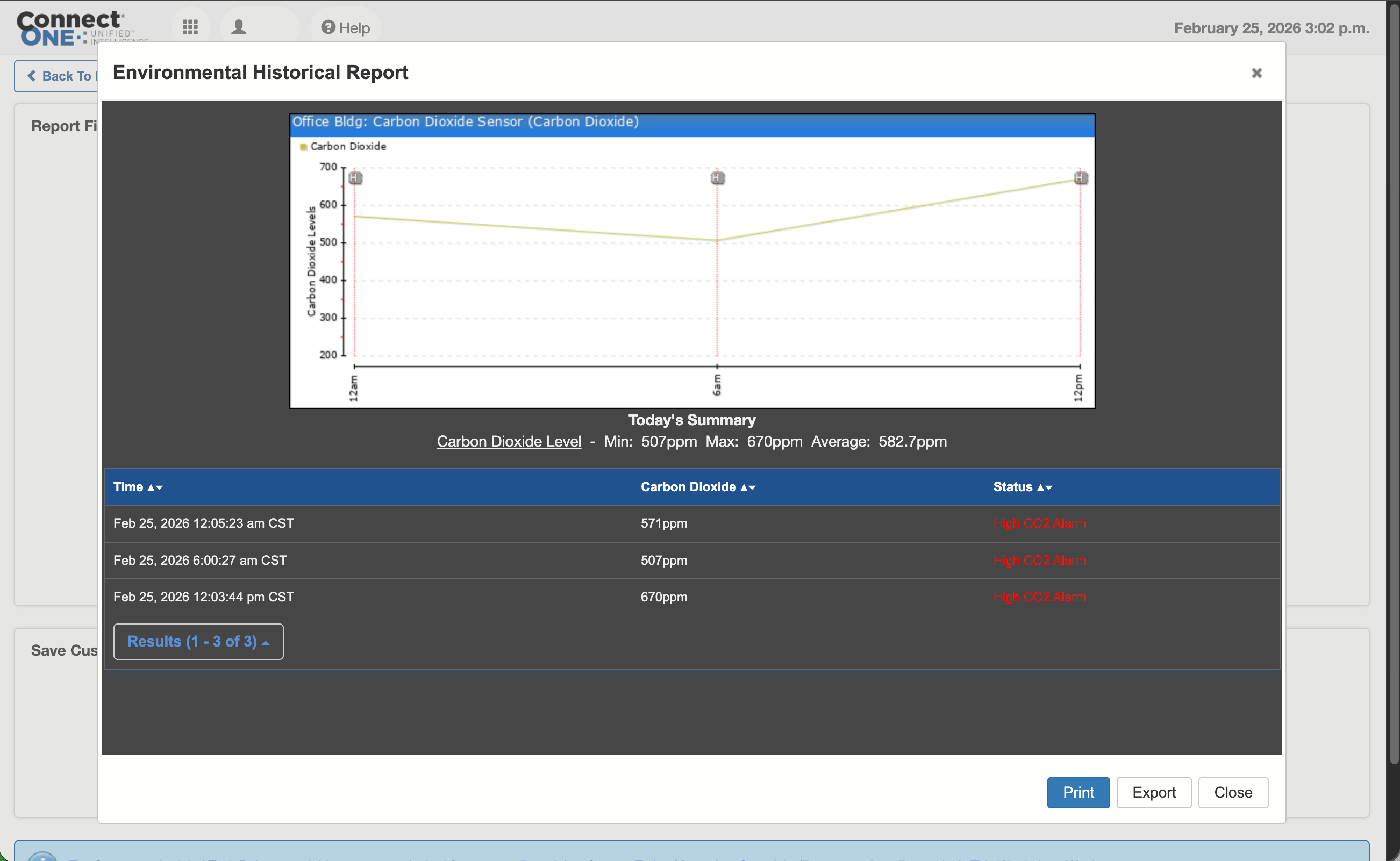 Environmental monitoring report